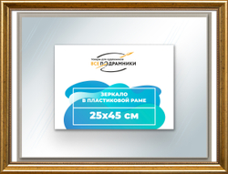 Зеркало настенное в раме 25x45
