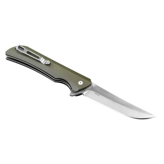 Складной нож Ruike Hussar P121 зеленый c клинком из стали Sandvik™ 14C28N, рукоять G10