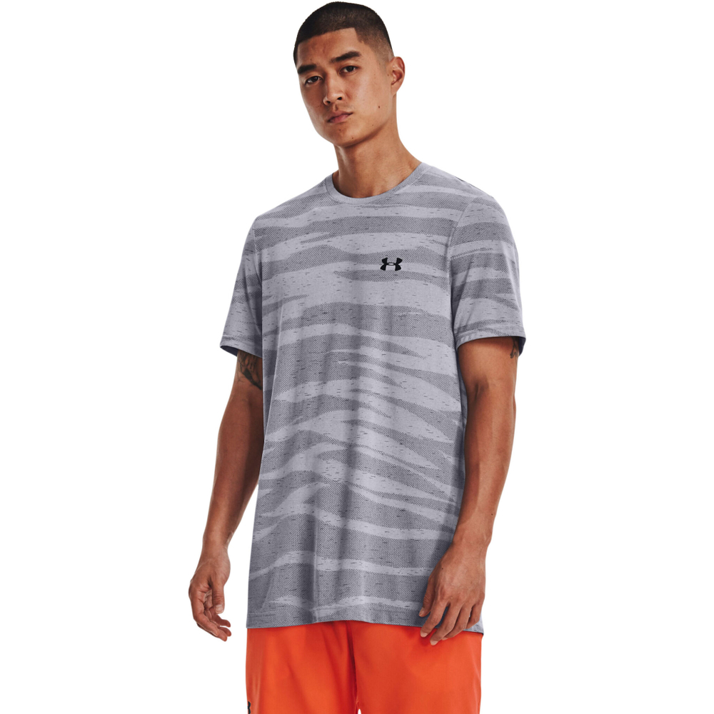 Мужское теннисное поло Under Armour Seamless Wave Men - Lightgrey, Grey