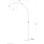 Торшер Arte Lamp PAOLO A4060PN-1CC, 1хE27