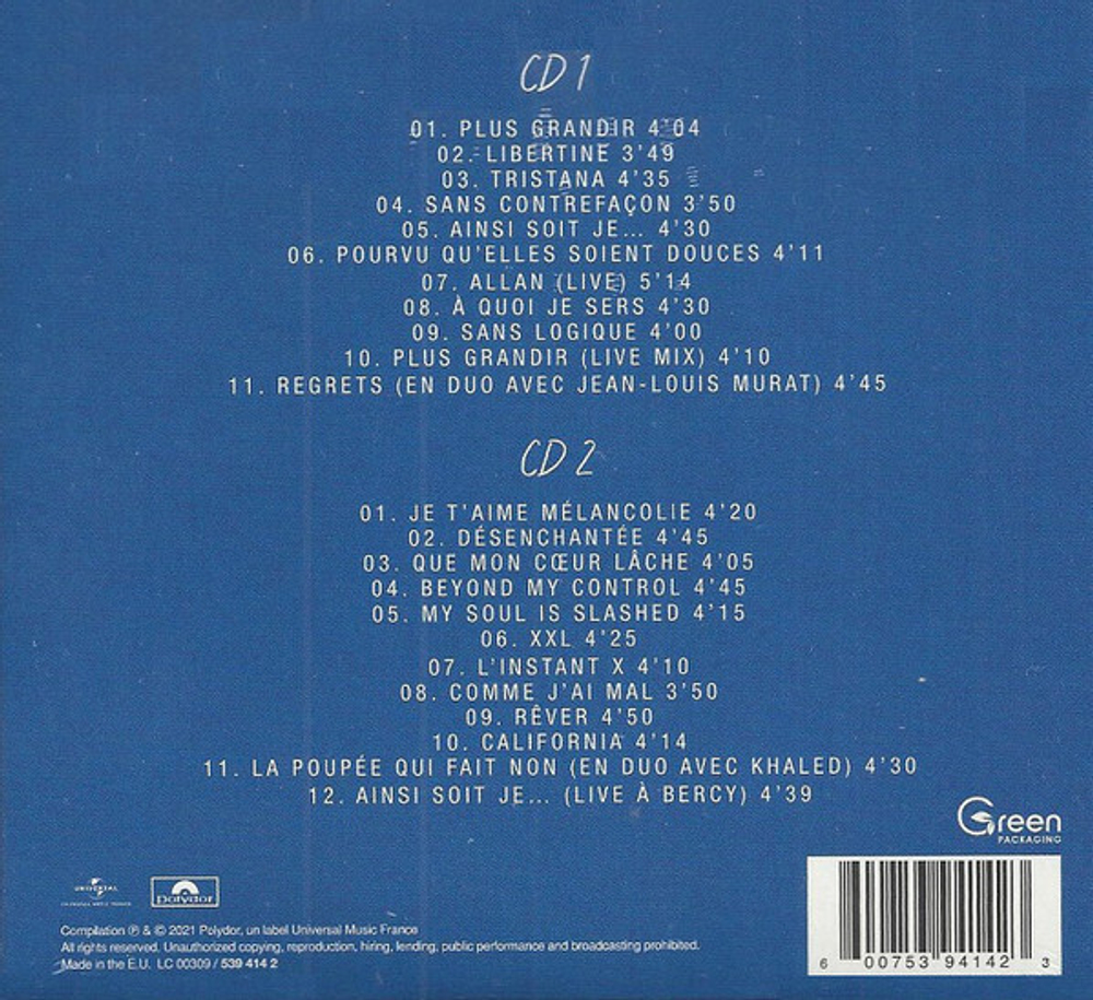 Mylene Farmer — Plus Grandir (CD)