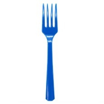 Вилка пласт Bright Royal Blue 20шт