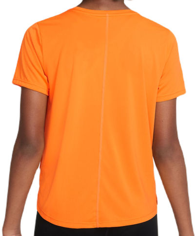 Футболка для девочки теннисная Nike Dri-Fit One Short Sleeve Top GX - vivid orange/white