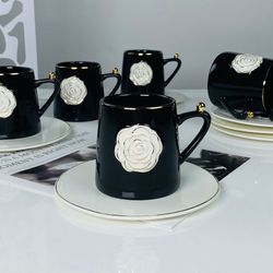 Lenardi 133-458 Чайный набор 12пр. 220 мл РОЗА в под.уп.(х6)Фарфор