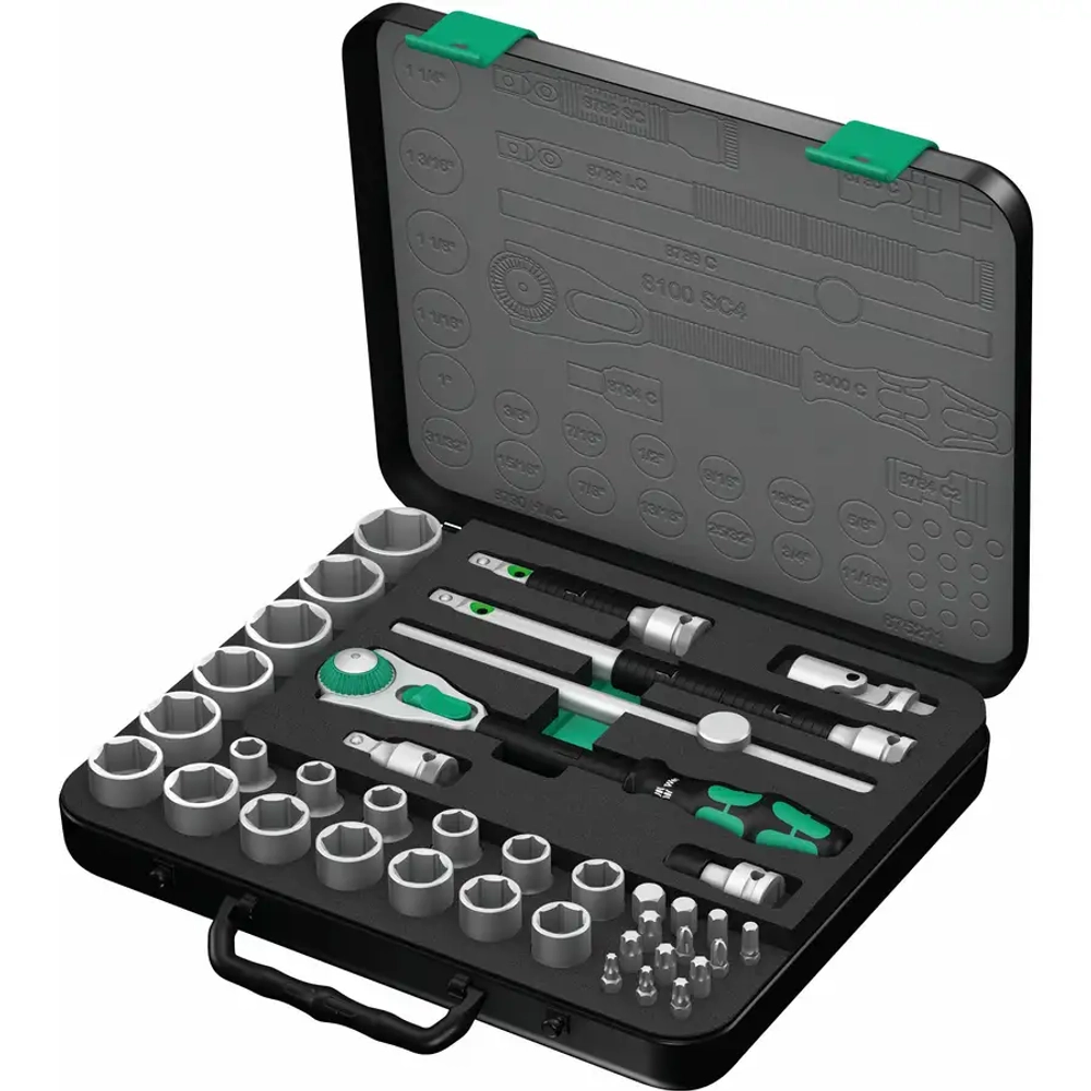 Набор с трещоткой Zyklop Speed, 1/2" WERA 05003647001
