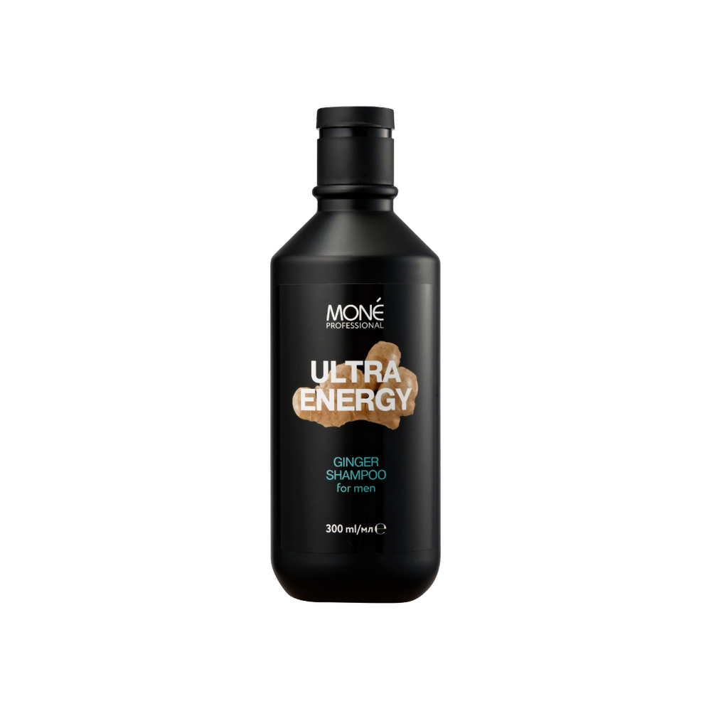Шампунь для мужчин с экстрактом имбиря Mone Professional ULTRA ENERGY GINGER SHAMPOO FOR MEN, 300 мл