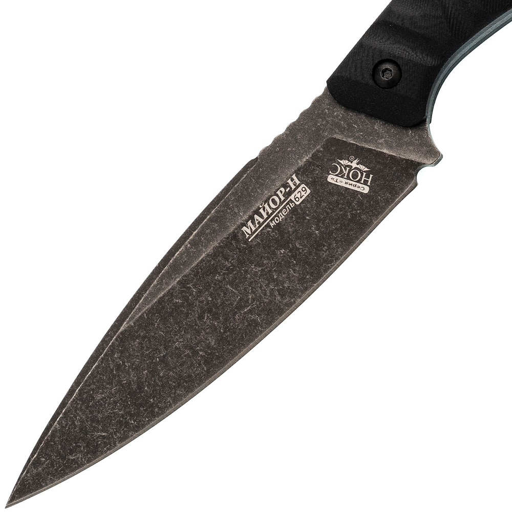 Нож тактический Майор-Н Black, модель 629,сталь D2, 629-500431 Нокс