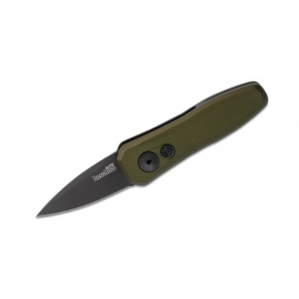 Автоматический нож Kershaw 7500OLBLK Launch 4, маленький, зелёная рукоять