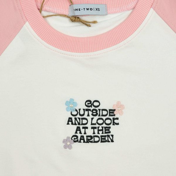Топ Raglan Crop Duo Tofu & Crystal Rose - фото 5