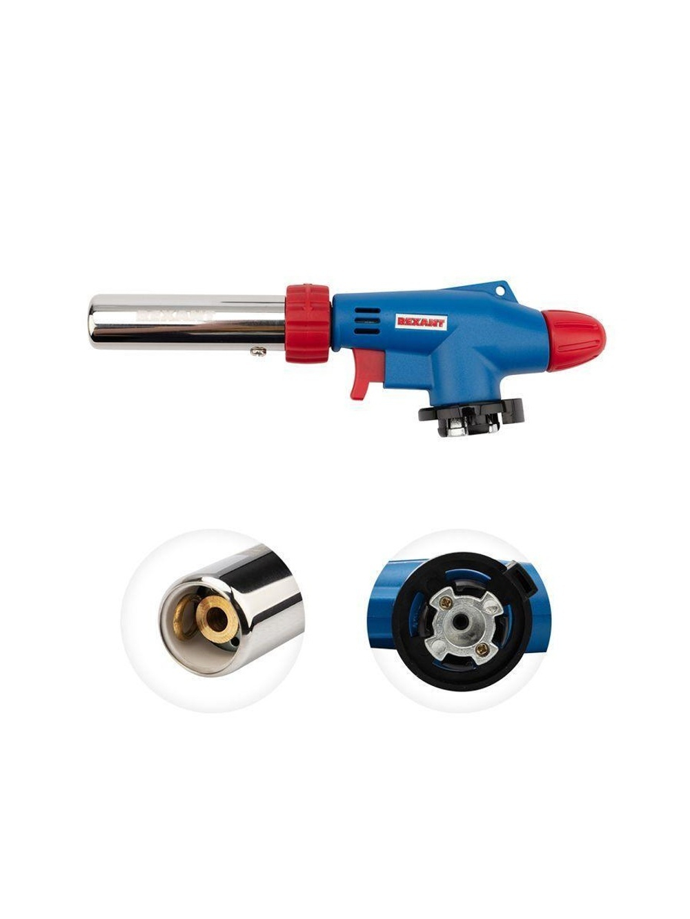 Горелка-насадка газовая GT-31 360град. с пьезоподжигом Rexant 12-0031