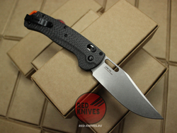 Нож Benchmade Taggedout 15535 А+++ - карбон рукоять, клинок стоунвош