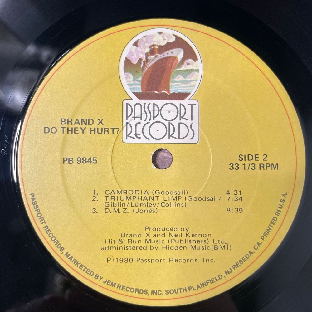 Винтажная виниловая пластинка LP Brand X Do They Hurt (США 1980)