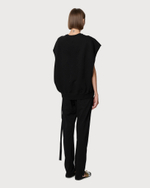 RICK OWENS DRKSHDW СВИТШОТ БЕЗ РУКАВОВ ЧЕРНЫЙ ЖЕНСКИЙ HOLLYWOOD JUMBO TATLIN