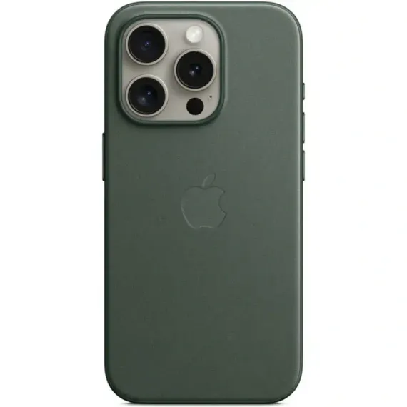 Чехол Apple FineWoven with MagSafe для iPhone 15 Pro Evergreen