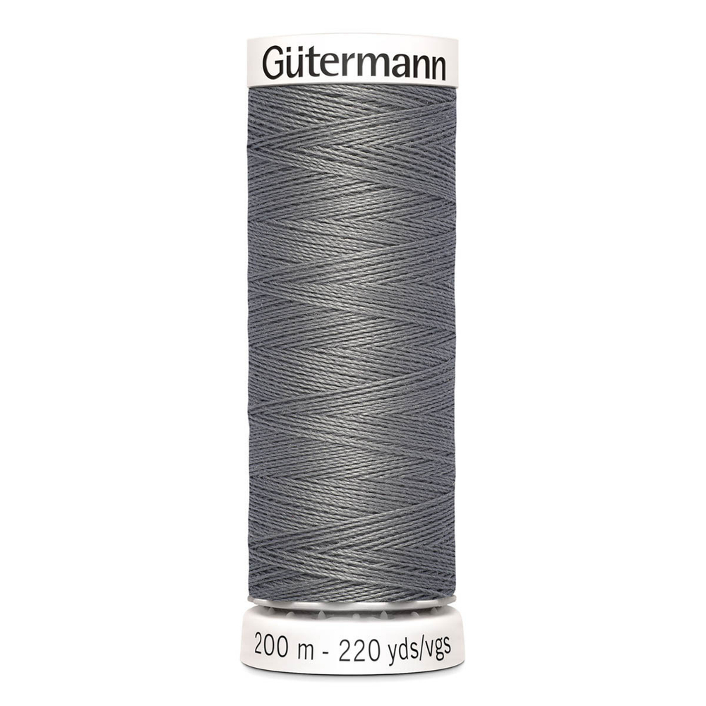 01 Нить Sew-All 100/200 м для всех материалов, 100% полиэстер Gutermann 748277 (496 серо-стальной)