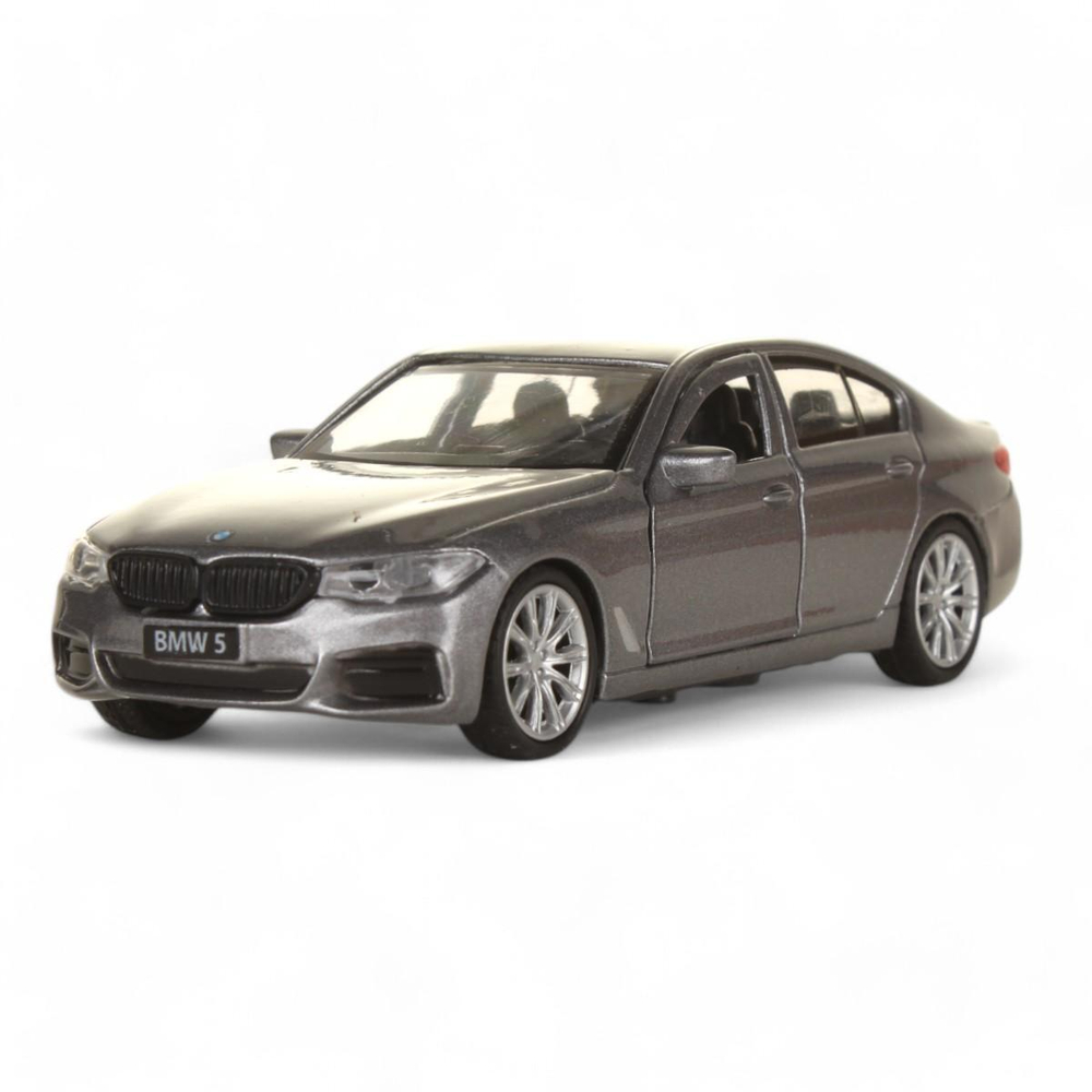 Модель ин. мет. "BMW 5 Series Sedan M-Sport" 12см, двери, багаж, сер, коробка 5ER-12-GY (Технопарк)