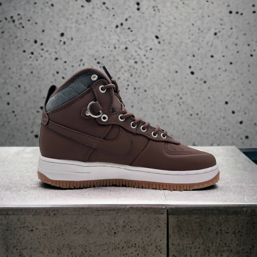 Nike Air Force 1 Anthracite • Duckboot Brown