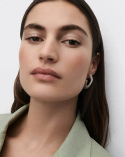 Серьги Pav Sense Hoops серебро 925 пробы покрытое золотом