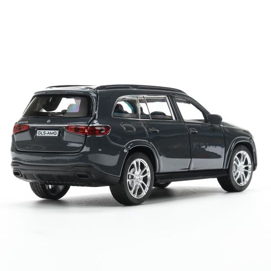 Машина металл MERCEDES-BENZ gls class amg 12см, дв,баг,ин,серый, кор. Технопарк