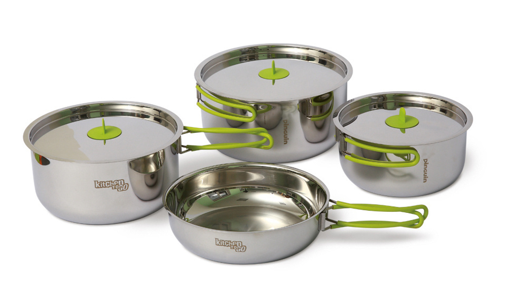 Набор посуды Pinguin Trio steel S