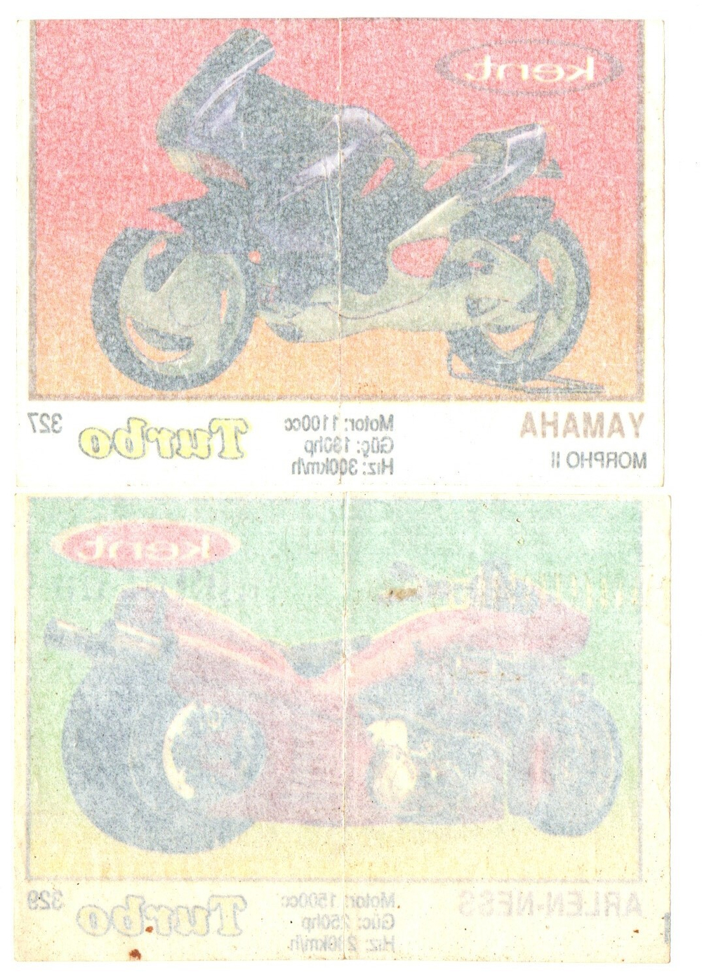 Вкладыш TURBO Турбо - Желтая серия (набор 20 штук) - № 262, 286, 289, 290, 302, 303, 304, 306, 308, 309, 310, 311, 312, 314, 320, 323, 324, 325, 327, 329