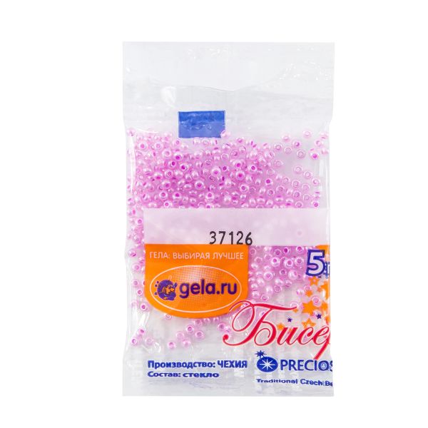 Бисер Preciosa 10/0, 50 г (10 шт по 5 г), цв.37126