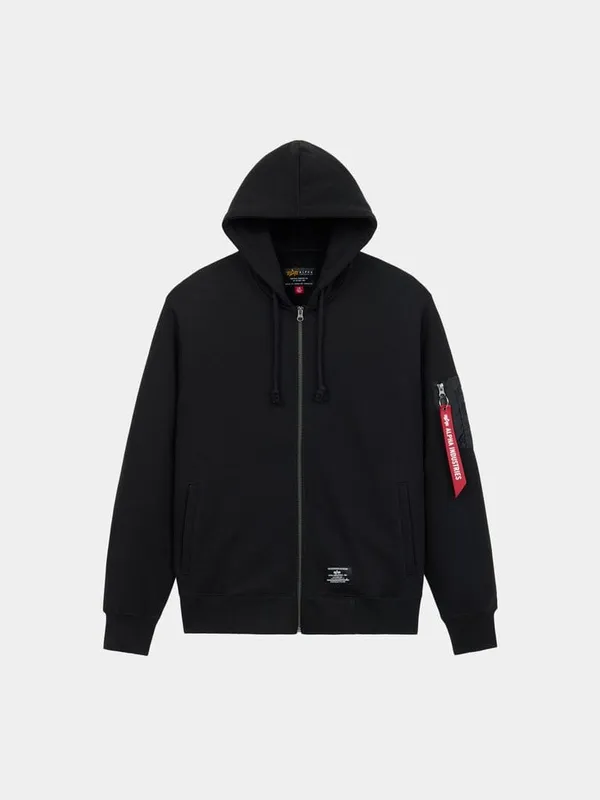 Толстовка мужская ALPHA INDUSTRIES UTILITY POCKET FULL ZIP RELAXED FIT SWEATSHIRT