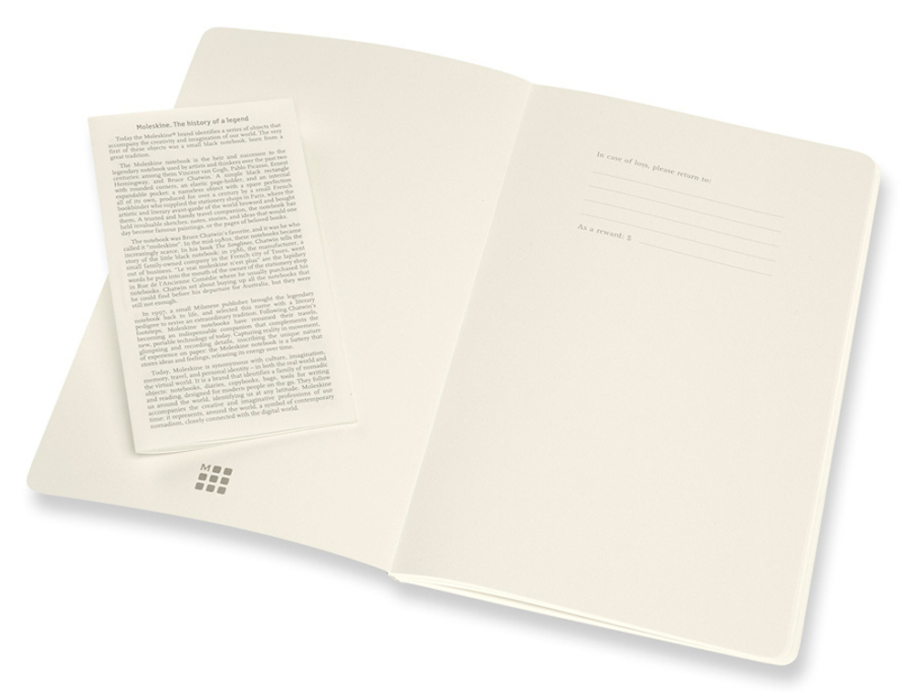 Блокнот Moleskine VOLANT (QP721F16B24) Large 130х210мм 96стр. линейка мягкая обложка оранжевый/голубой (2шт)
