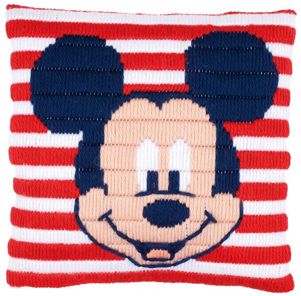 Набор для вышивания нитками Vervaco, подушка Микки Маус (Disney), 25х25 см