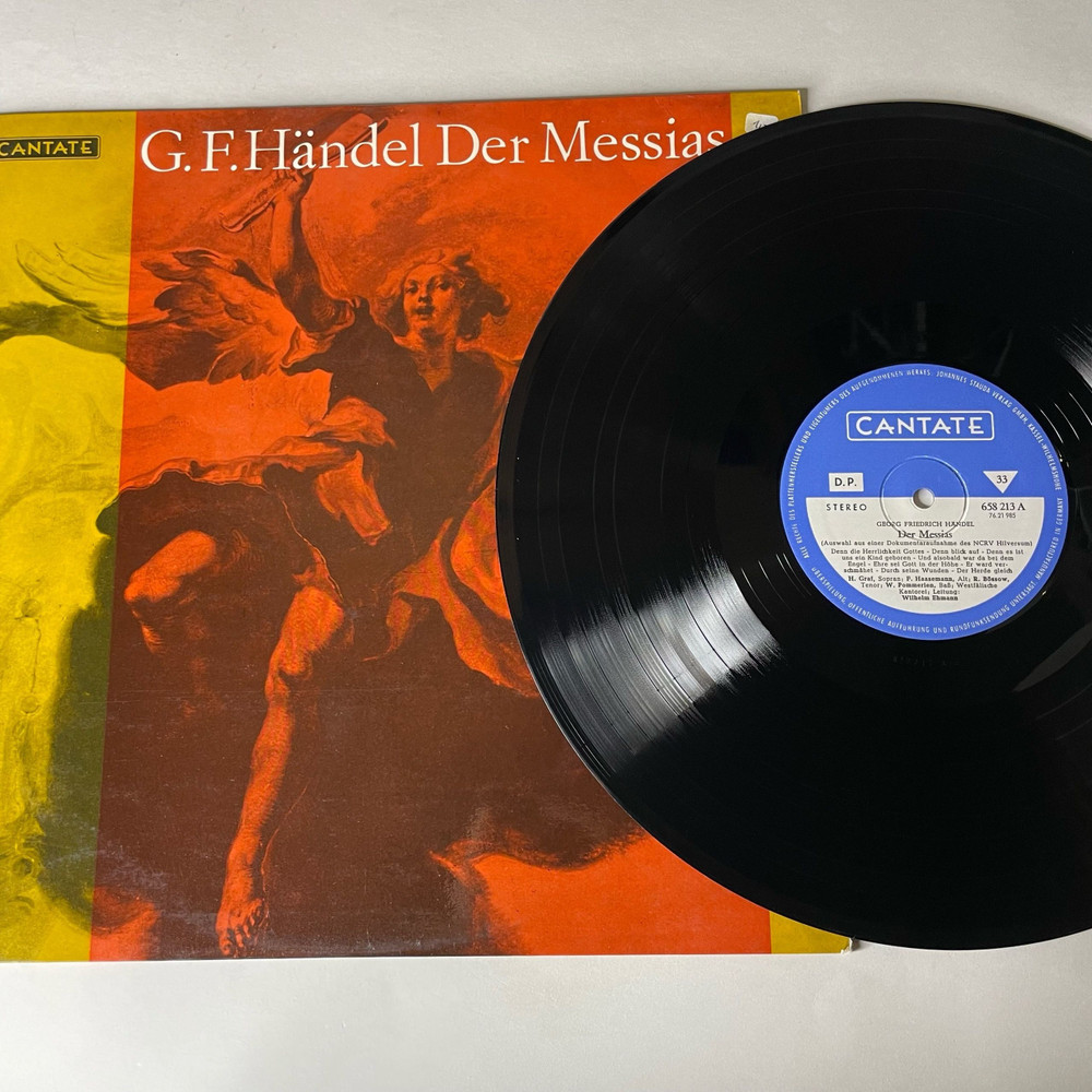 Винтажная виниловая пластинка LP G. F. Handel Гендель, Der Messias Мессия (Германия 1974)