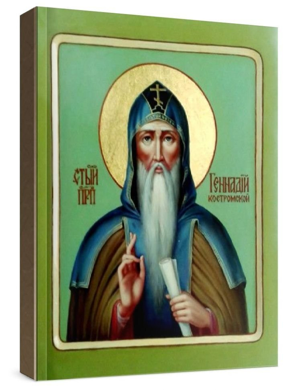 Геннадий Костромской (рукописная икона)