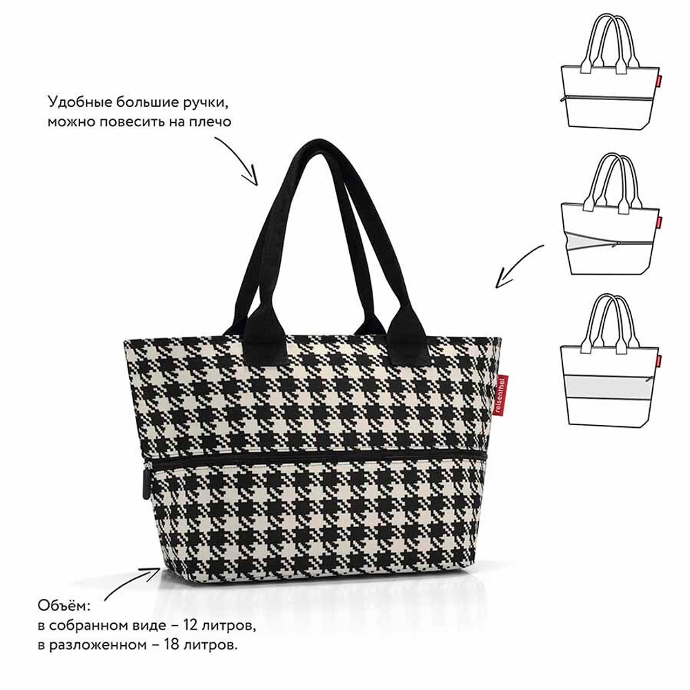 Сумка shopper e1 fifties black