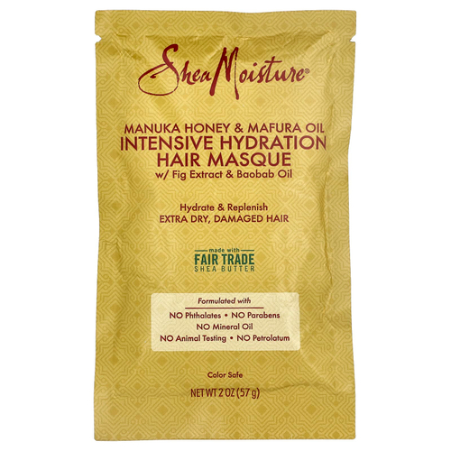 SheaMoisture, маска для волос, с медом манука с маслом мафуры, интенсивное увлажнение, 57 г (2 унции)