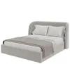 Кровать с подъемным механизмом Classic 160 см (серый, велюр)