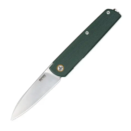Нож складной SRM 408L-GX Qrick Satin (14C28N, Green/Orange G10)
