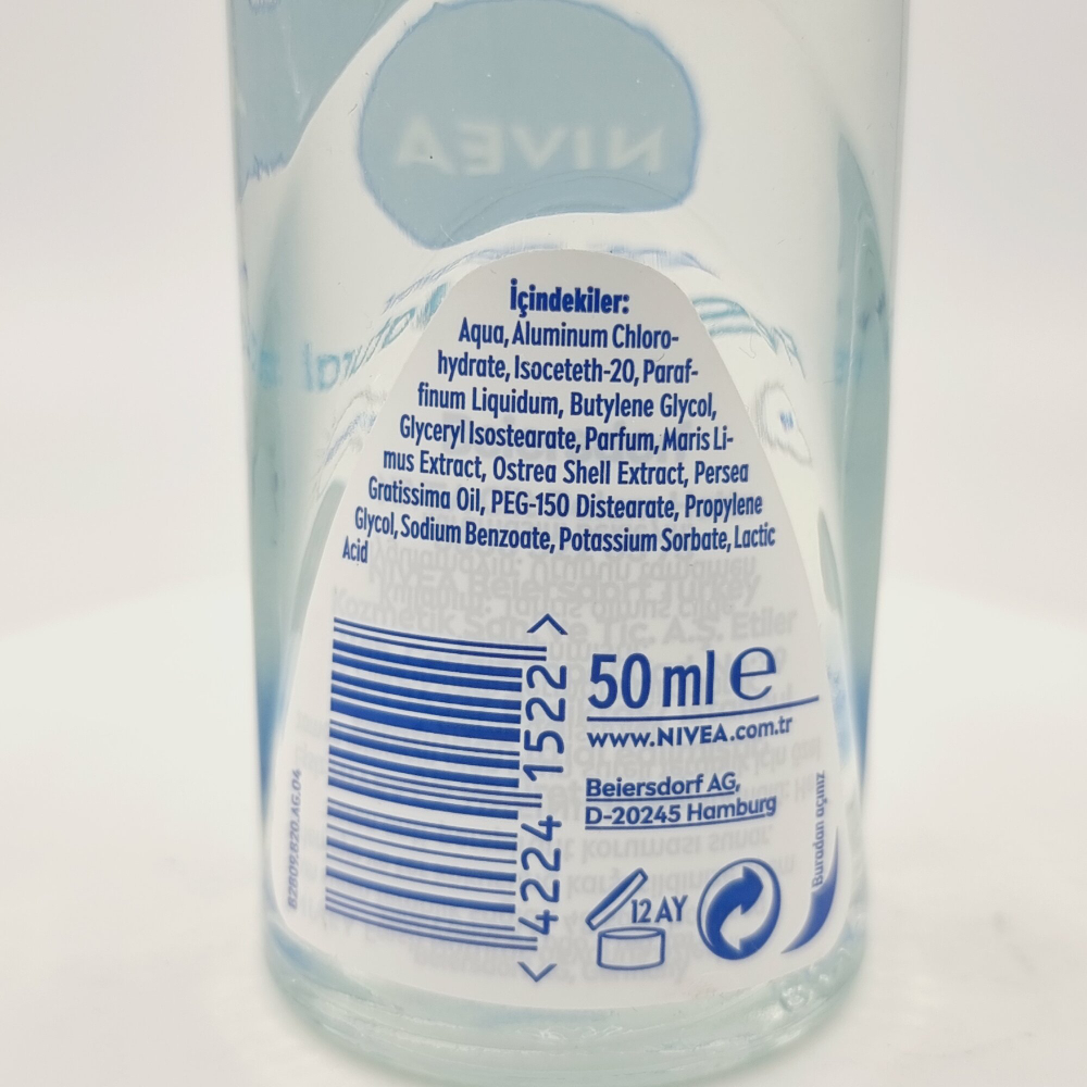 Антиперспирант шариковый NIVEA Fresh Natural с морскими экстрактами и маслом авокадо, 48 часов, 50 мл