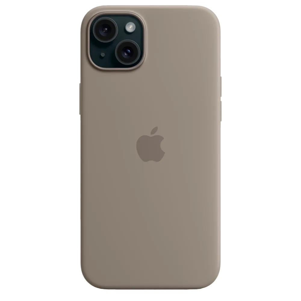 Силиконовый чехол с поддержкой MagSafe Apple Silicone Case для iPhone 15 Plus, Clay (Пепельно-коричневый)