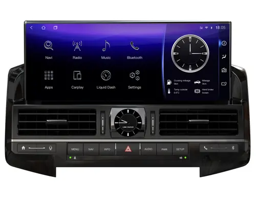 Магнитола для Toyota Land Cruiser 200 2015-2021 с JBL и 360 - RDL-LC200-High-106 монитор 12.3" на Android 14, Быстрая, CarPlay, 4G SIM-слот
