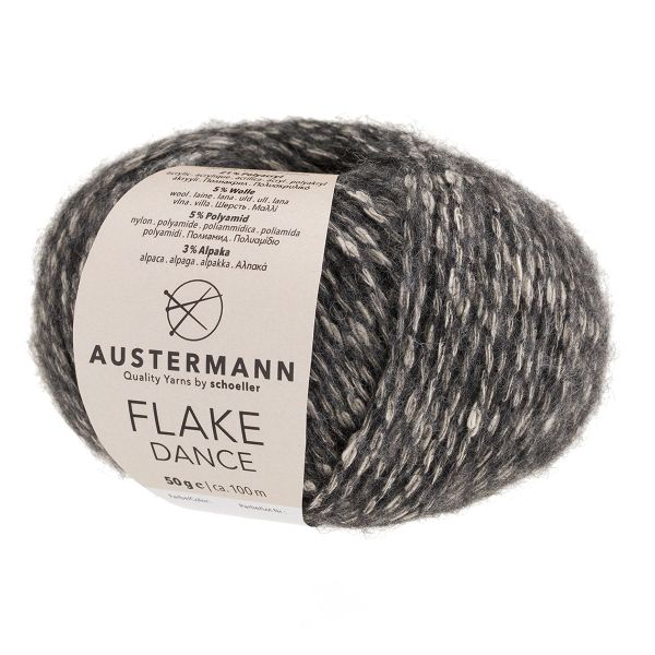 Пряжа Austermann (Аустерманн) Flake Dance / уп.10 мот. по 50 г, 100 м, 12001