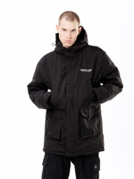 Куртка UNAFFECTED Down Hooded Parka Чёрный