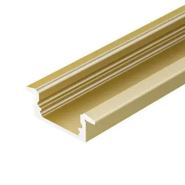 Профиль для контурной подсветки 2м 039989 золото LINE-2308-F-2000 ANOD GOLD Arlight