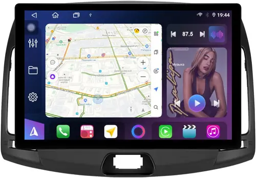 Магнитола для Hyundai Elantra 4 2006-2011 - FarCar S500+TS105 монитор 13" 2K QLED на Android 14, Быстрая, CarPlay, 4G SIM-слот