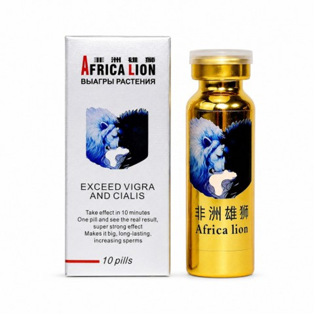 Мужской возбудитель Africa Lion 10 табл.