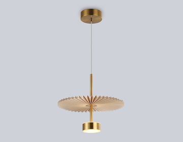 Подвесной светодиодный светильник LED 6W 3000К LH72603 BR/WH латунь/бежевый High Light Modern Ambrella