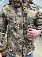Куртка тактическая softshell мультикам