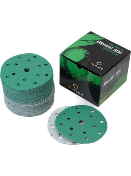 Абразивный круг TILFLEX CERAMIC 150 mm P1000 Multiholes на липучке