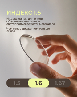 Линза Corlinz 1.6 AS Double Side с защитой от компьютера