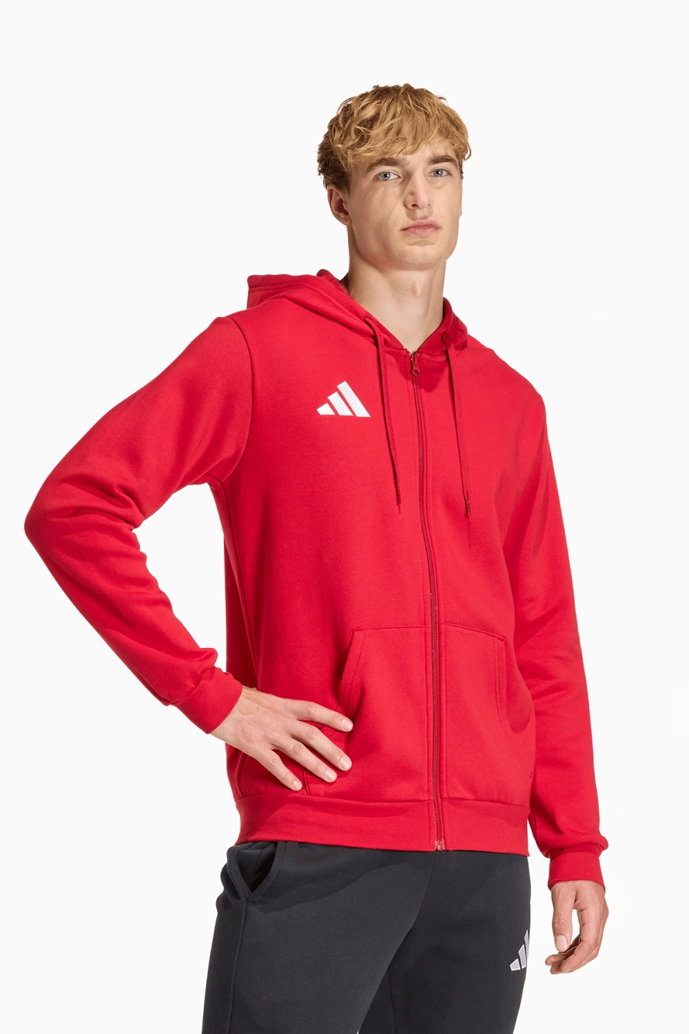 Кофта adidas Entrada 26 Sweat Full-Zip - красный