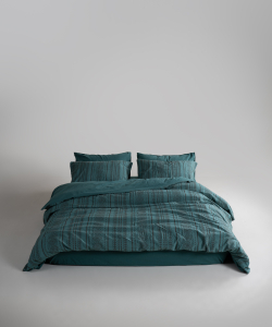Lımasso КПБ 4 пр. Coastal Trio Dark Green ЕВРО пододеяльник 200*220, простынь 240*260, наволочки 50*70 2шт