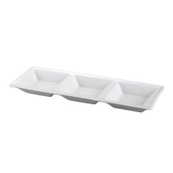 Менажница 30,8*11 см h2,5 см 3 отделения белая фарфор NEW P.L. Proff Cuisine [6]